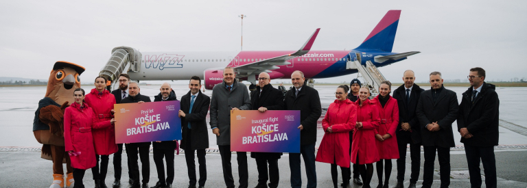 Prvý let spoločnosti Wizz Air na linke Košice – Bratislava