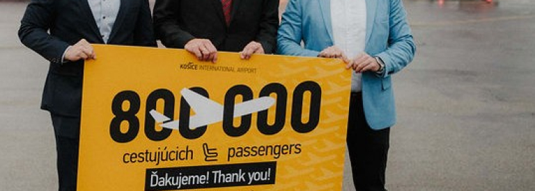 Rekordných 800 000 cestujúcich na letisku Košice